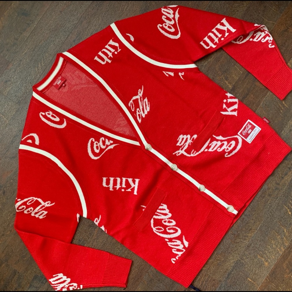 🔥HOST PICK🔥 NWT Kith x Coca- Cola x Mitchell & Ness sweater - Picture 15 of 15